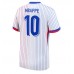 Maillot de foot France Kylian Mbappe #10 Extérieur vêtements Europe 2024 Manches Courtes